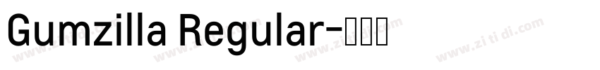 Gumzilla Regular字体转换